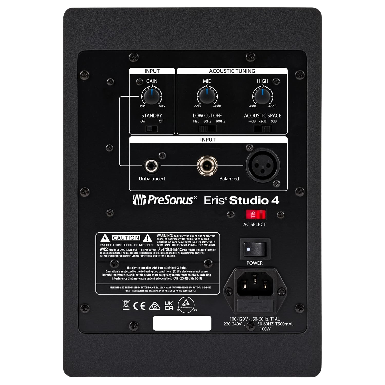 PreSonus Eris Studio 5 Aktive Monitor-Box Lautsprecher 1 Paar + keepdrum Boxenständer