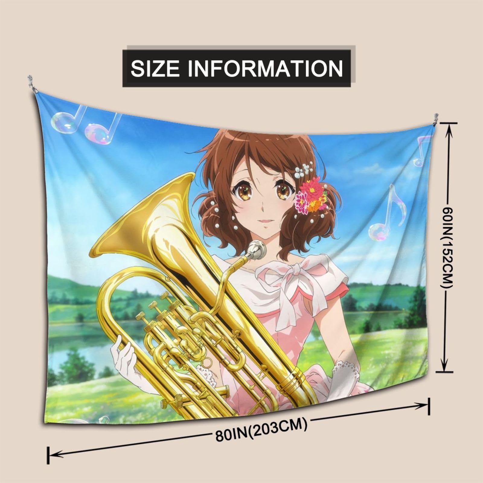 Amazon.co.jp: タペストリー 布ポスター 響け!ユーフォニアム 黄