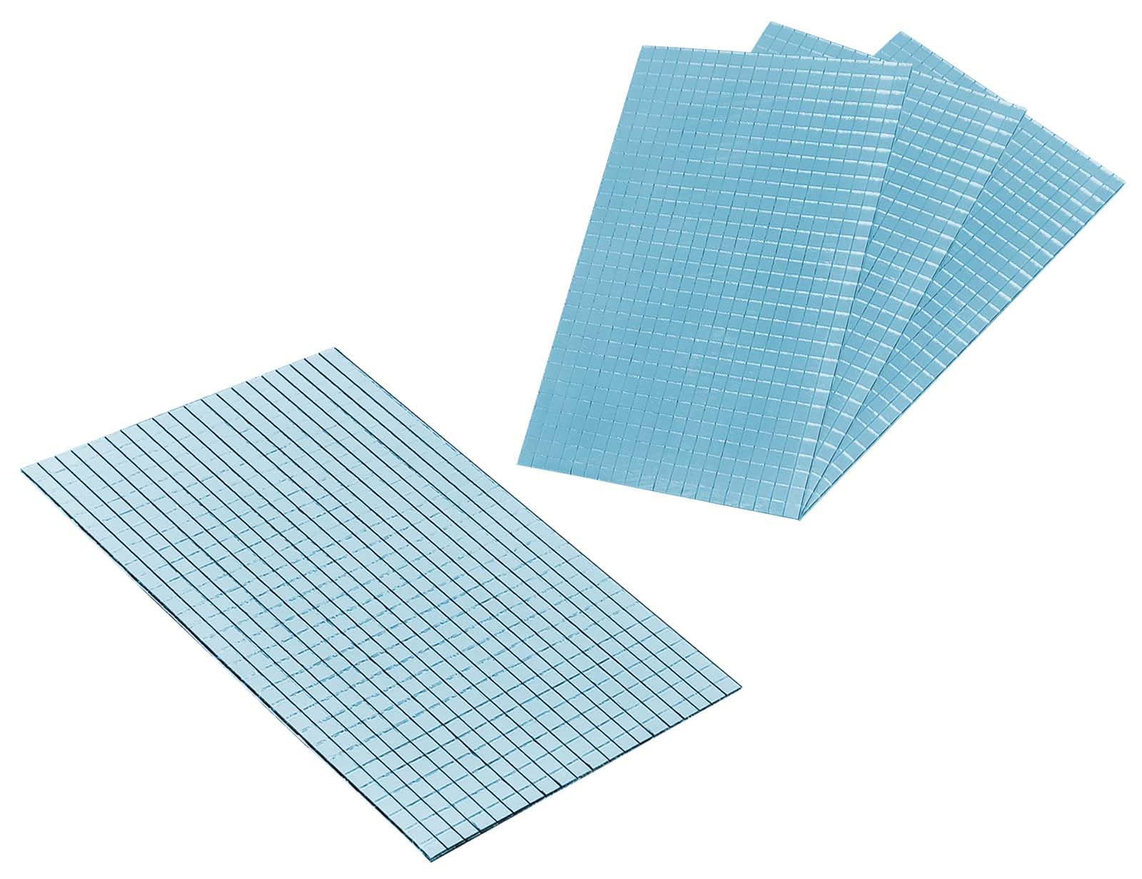 12000pcs Mirror Mosaic Tiles Square Glitter Glass Mosaics Self-Adhesive Backing Christmas DIY Art & Crafts Decoration, 5x5mm x 20sheets (Blue)
