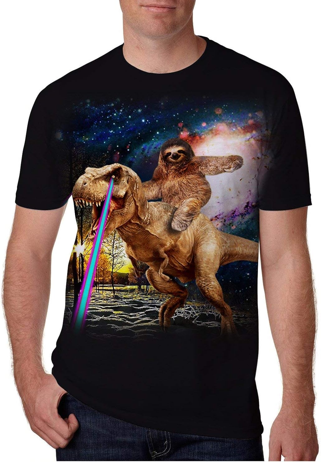 Leapparel Unisex Short Sleeve 3D Digital Printed Personalized T Shirts Tees