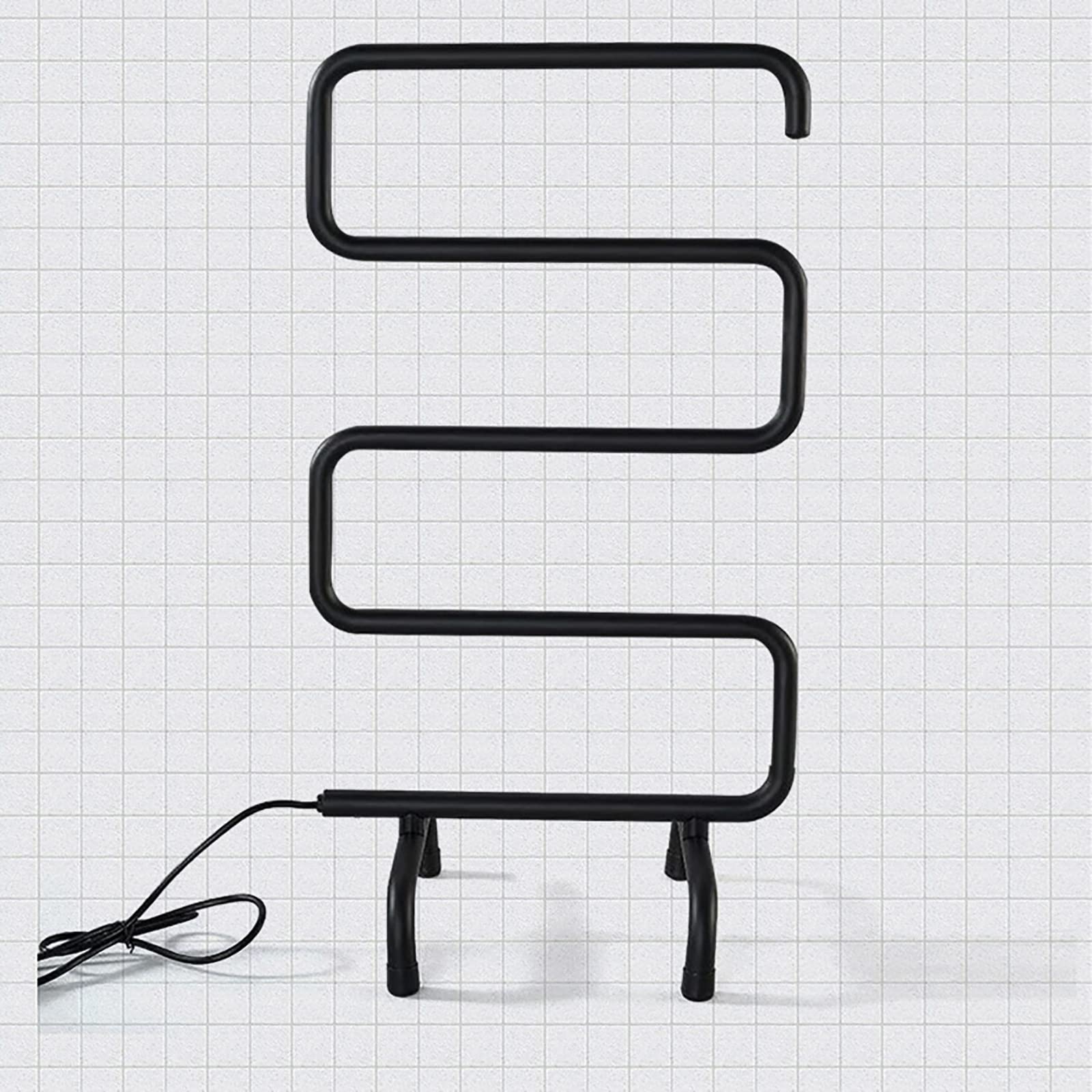 Heated Towel Rail Rails Towel Warmer,Floor Standing Towel Heater S-Type Towel  Warmer Floor Heating Towel Rack Bath Towel Drying Rack Towel Dryer, 450 *  800mm (Black) : Amazon.ca: Home