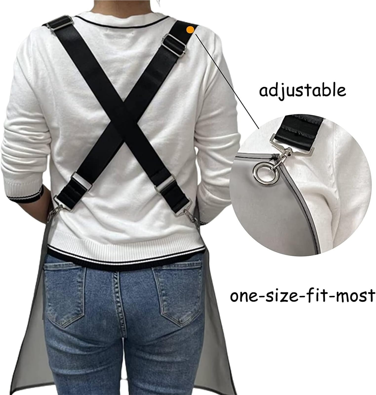 Grembiule da Barbiere Trasparente 3 Tasche
