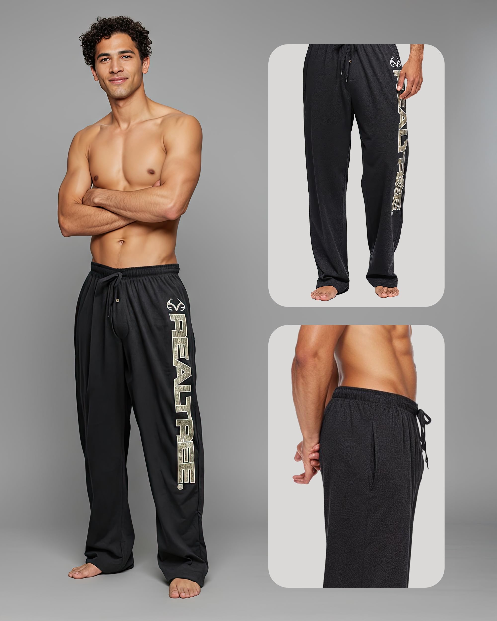 Realtree Pajama Pants - Heather Grey, L