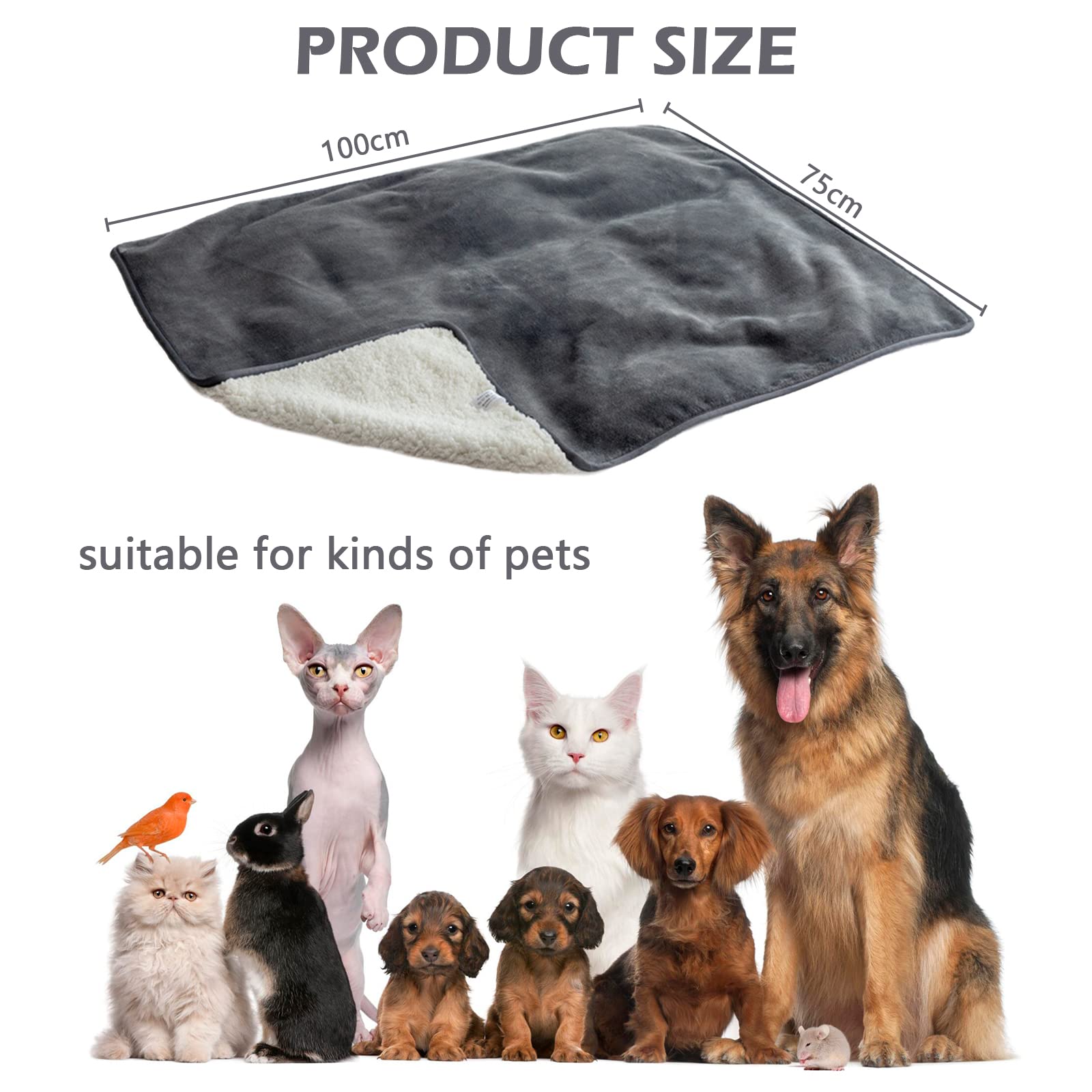 Coperta Impermeabile Per Cani Nobleza - Morbida, Reversibile, Lavabile - Protezione Divani E Letti - Grigio - Foto 12