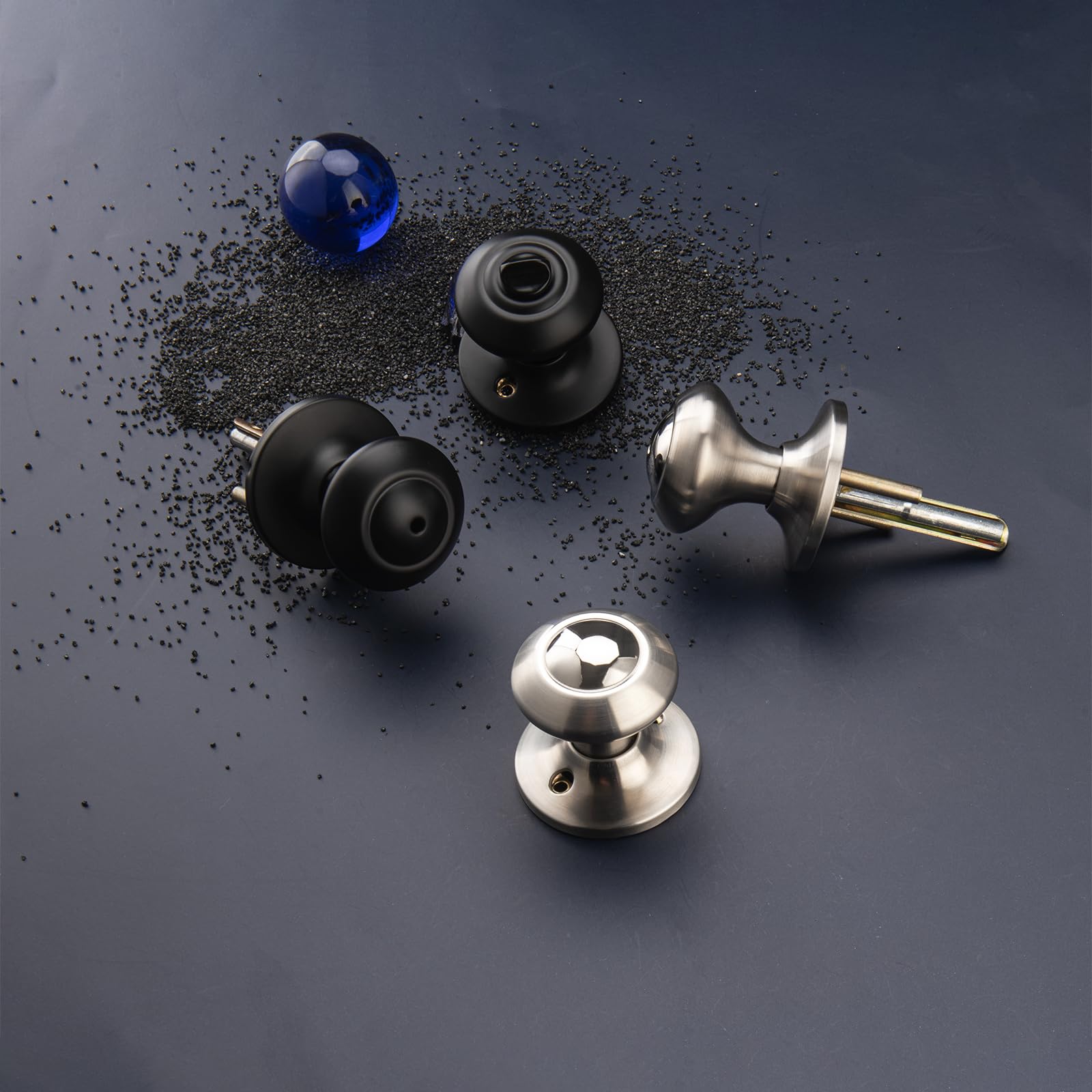 Vintage Black Door Knob with Lock - Buy Now -6
