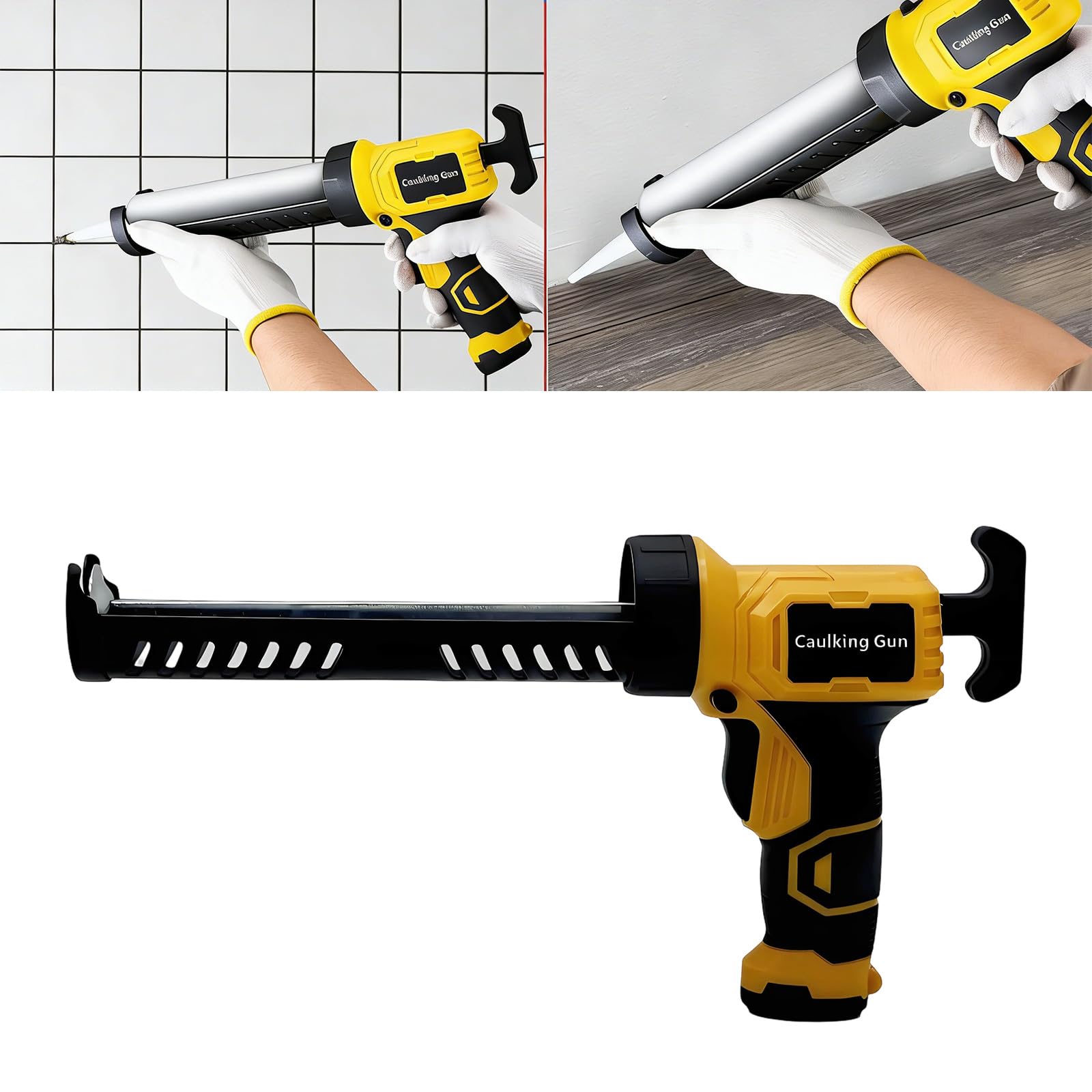 Distributeur de calfeutrage électrique portable sans fil pour porte de fenêtre et mastic professionnel