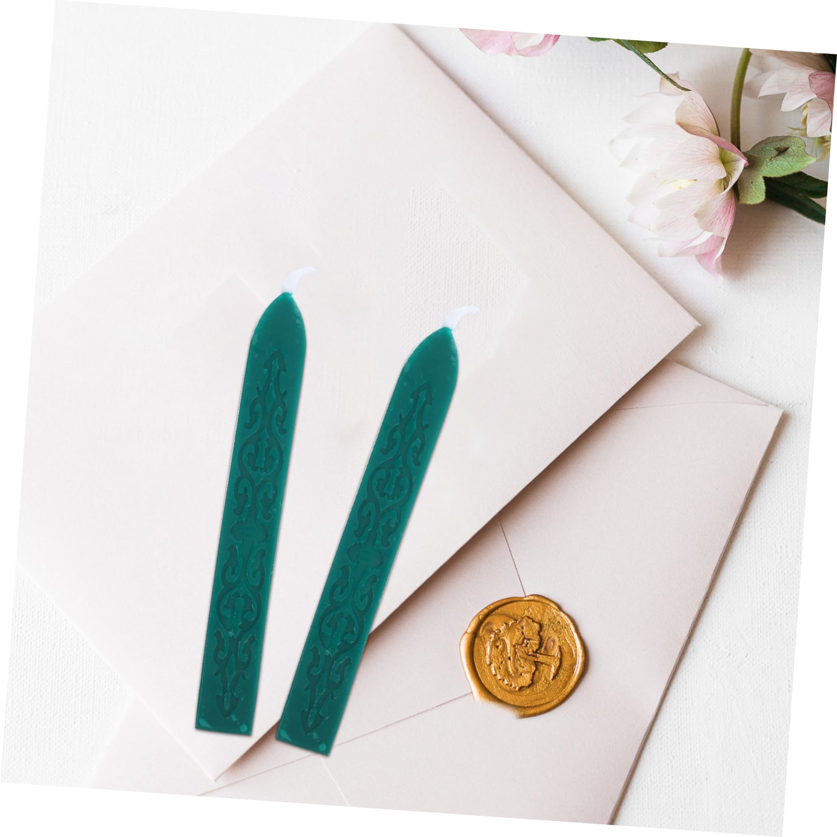 ARTIBETTER 3 Set Dipingi Strisce Di Cera Caro Sono Fatto Buste Autosigillanti Cera Da Sigillo Sbucciare Umettante Sigillante Per Buste Fare Si Scioglie Adesivo Verde Scuro 6 Pezzi*3