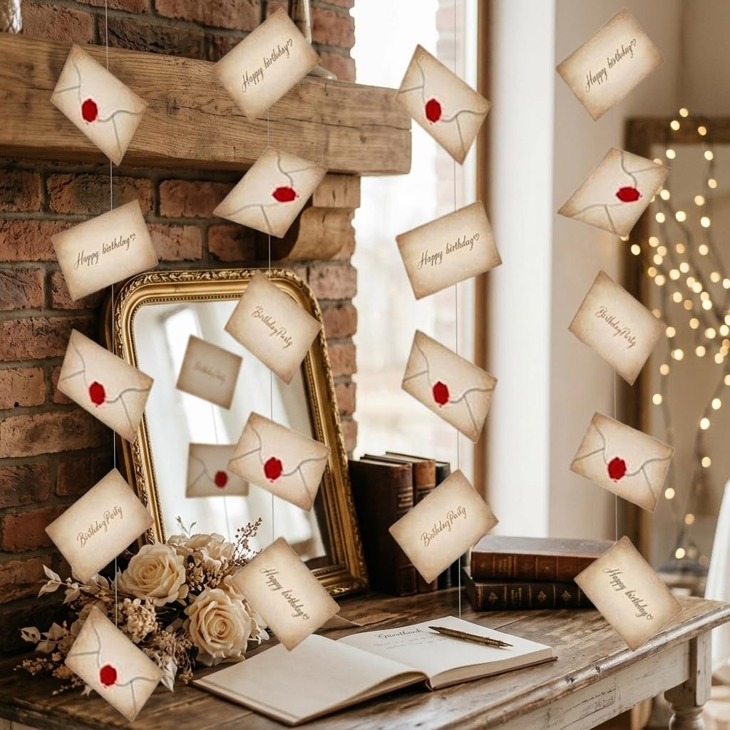 LaVenty Wizard Floating Envelopes Banner