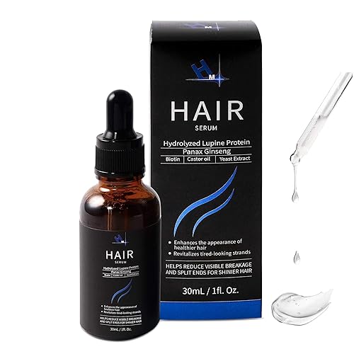 Miniatura 1 de HM - Suero vegano para el crecimiento del cabello, biotina y proteínas vegetales, fortalece el cabello, nutre el cuero cabelludo, añade brillo, sin