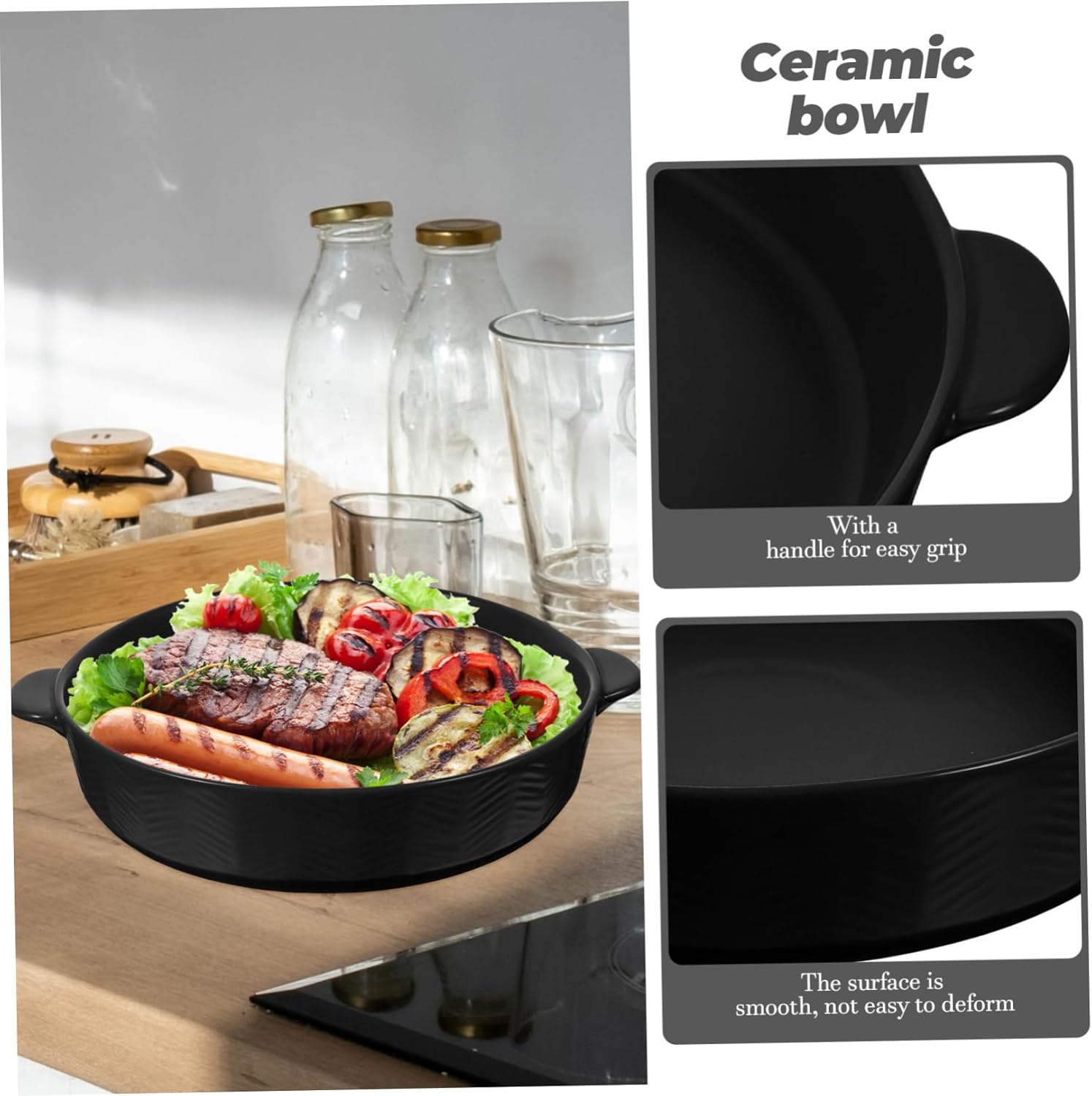 Ciieeo Ceramic Casserole Dishes Baking Trays Lids Plates High Temperature Bakeware for Thanksgiving Christmas Birthdays