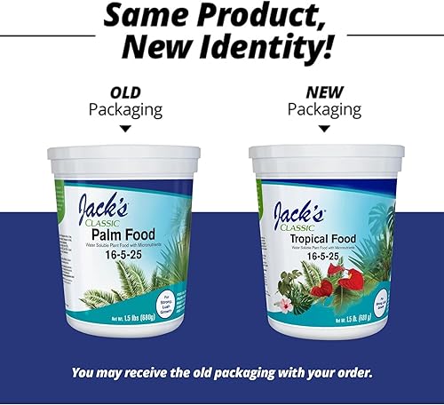 Miniatura 2 de Jack's Classic 16-5-25 Fertilizante soluble en agua para alimentos tropicales con micronutrientes para un fuerte crecimiento exuberante, 1.5lbs