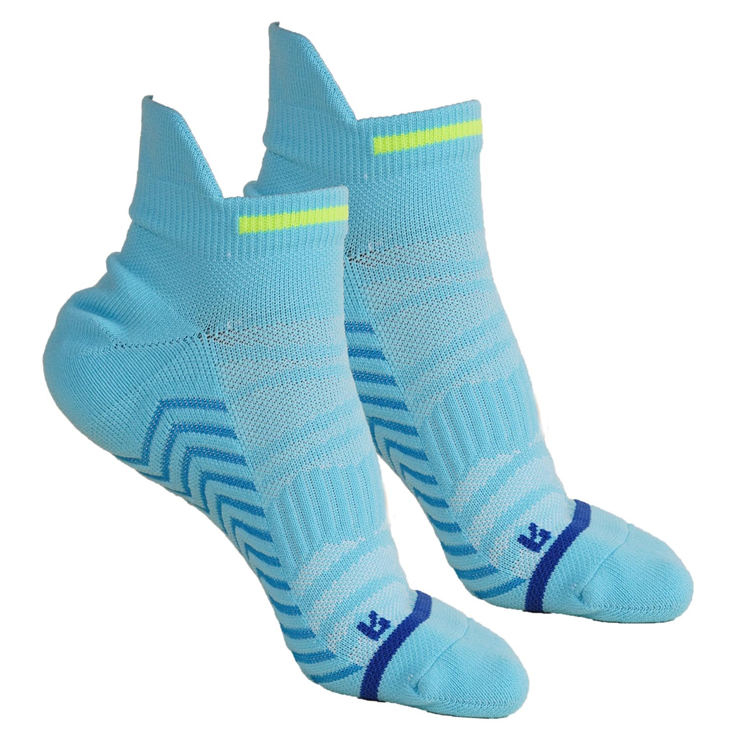 pick’all Pickall EliteGrip Premium Sports Ankle Socks For Man - Breathable & Stretch Fit - Socks With Extra Cushioning - Arch Support & Moisture Wicking Fabric - Ideal For Sports & Gym - Unisex - Blue-picture-10