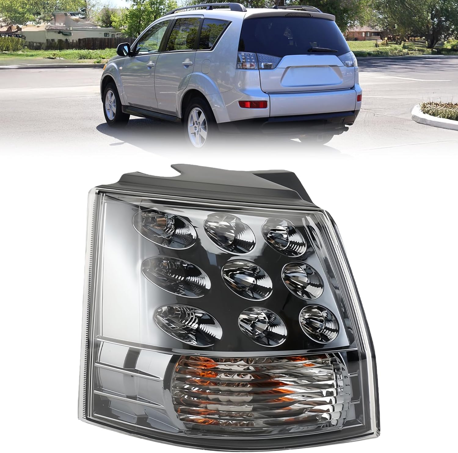 Right LED Outer Tail Light Assembly For Mitsubishi Outlander EX 2007-2013 Rear Brake Stop Lamp Passenger Side 8330A380