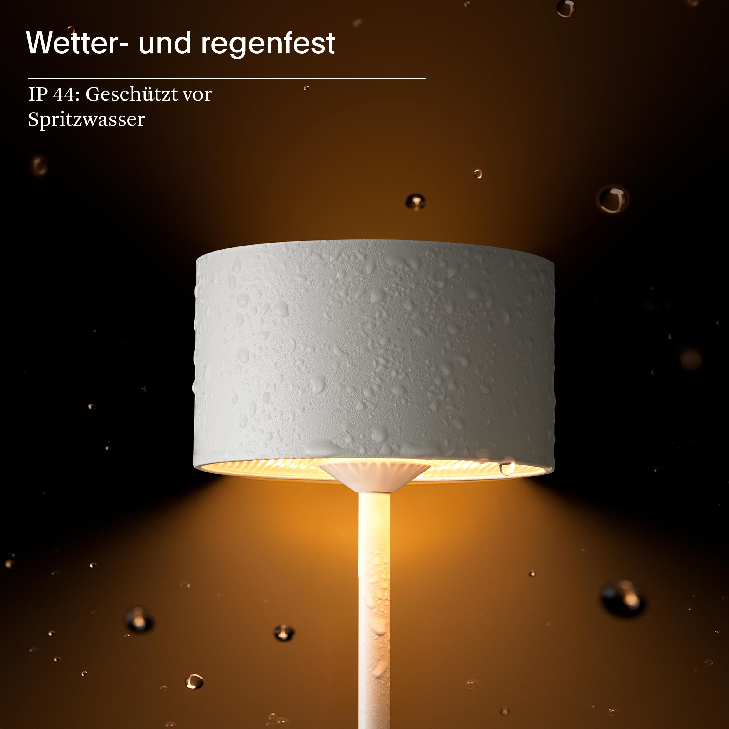 SIGOR Veluna 3er-Set dünenbeige inkl. Ladestation - LED Akku-Tischlampe dimmbar & kabellos mit FlexMood (2200K/2700K), bis 12h Leuchtdauer, USB-C Ladefunktion, IP44 Outdoor & Indoor
