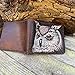 Theodoros Owl, Bird, RFID Protected Men's Bifold Leather Wallet, Biker Chain Wallet, Handmade Custom Personalized Leather Purse, Carved Wallet, Embossed & Tooled Leather Wallet, Card Holder