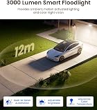 Reolink TrackFlex Floodlight WiFi, 4K PTZ Camera Outdoor, 360° Auto-Tracking Zoom, 270° PIR Detection, 3000 Lumens, Floodlight Camera Wi-Fi 6 with Local AI Video Search, 24/7 Recording, Hardwired - 4