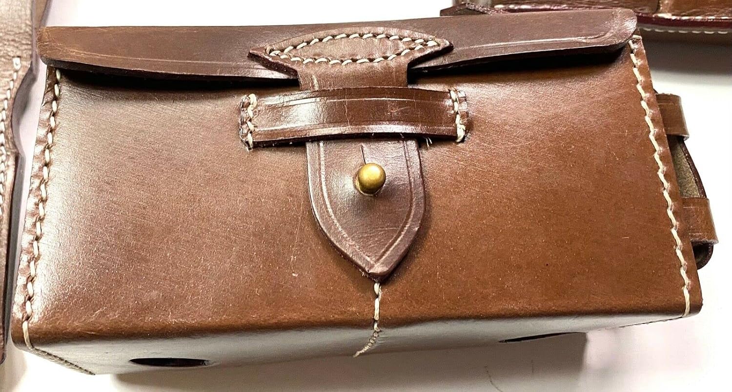 WWII Japanese Arisaka Ammunition Pouches Belt and Frog Set