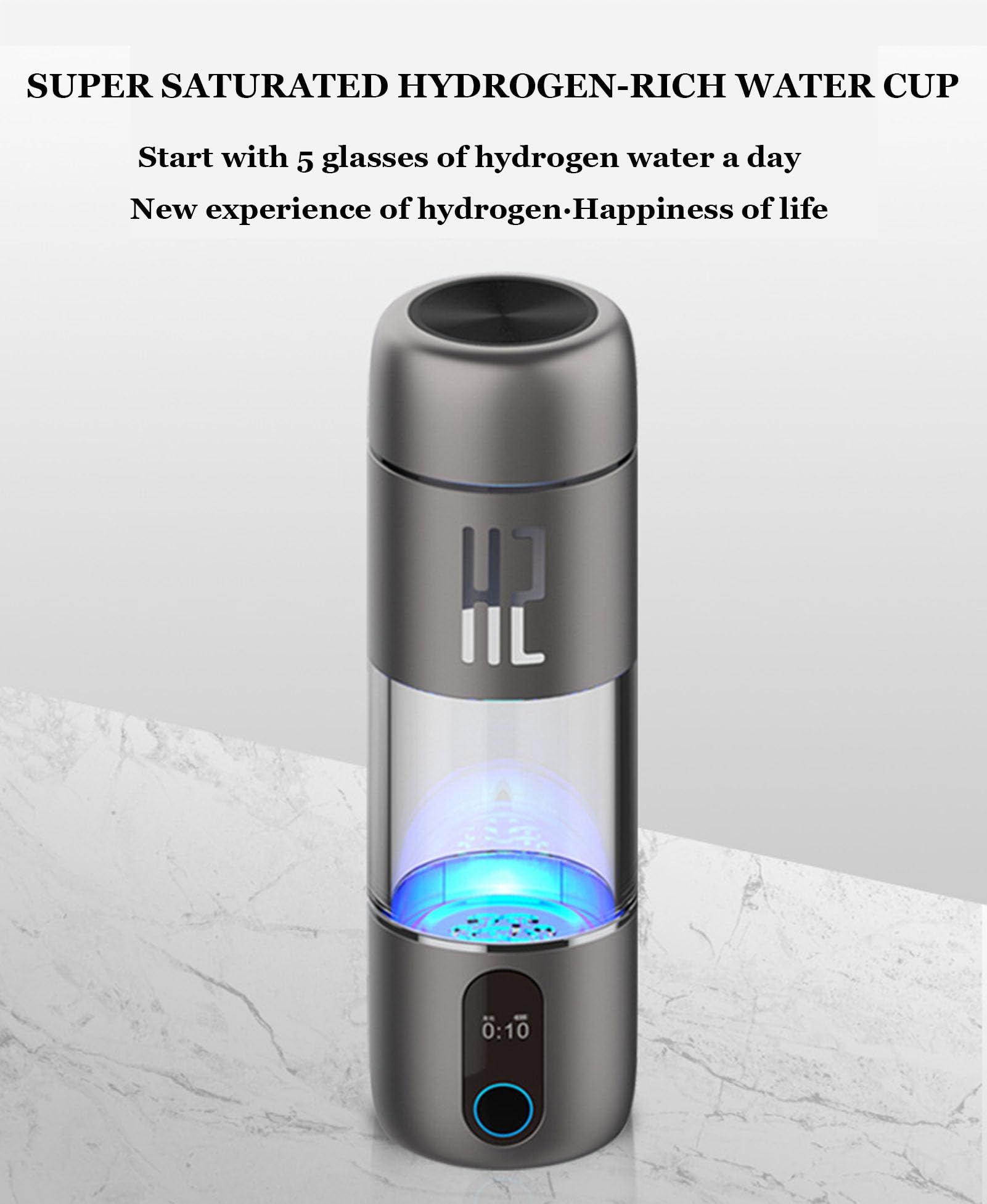 水素メーカー HYDROGEN SUPER RICH WATER Amazon.com: OUOQNUE 5000PPB Super Saturated Hydrogen Rich Water