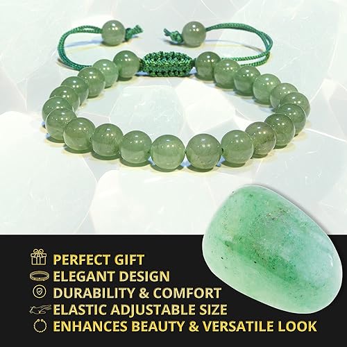 Miniatura 4 de Bracelet Healing Crystal Bracelet for Women, Men Chic Gemstone Bracelet for Men and Women 8mm Round Bead Bracelets for Spiritual Healing,