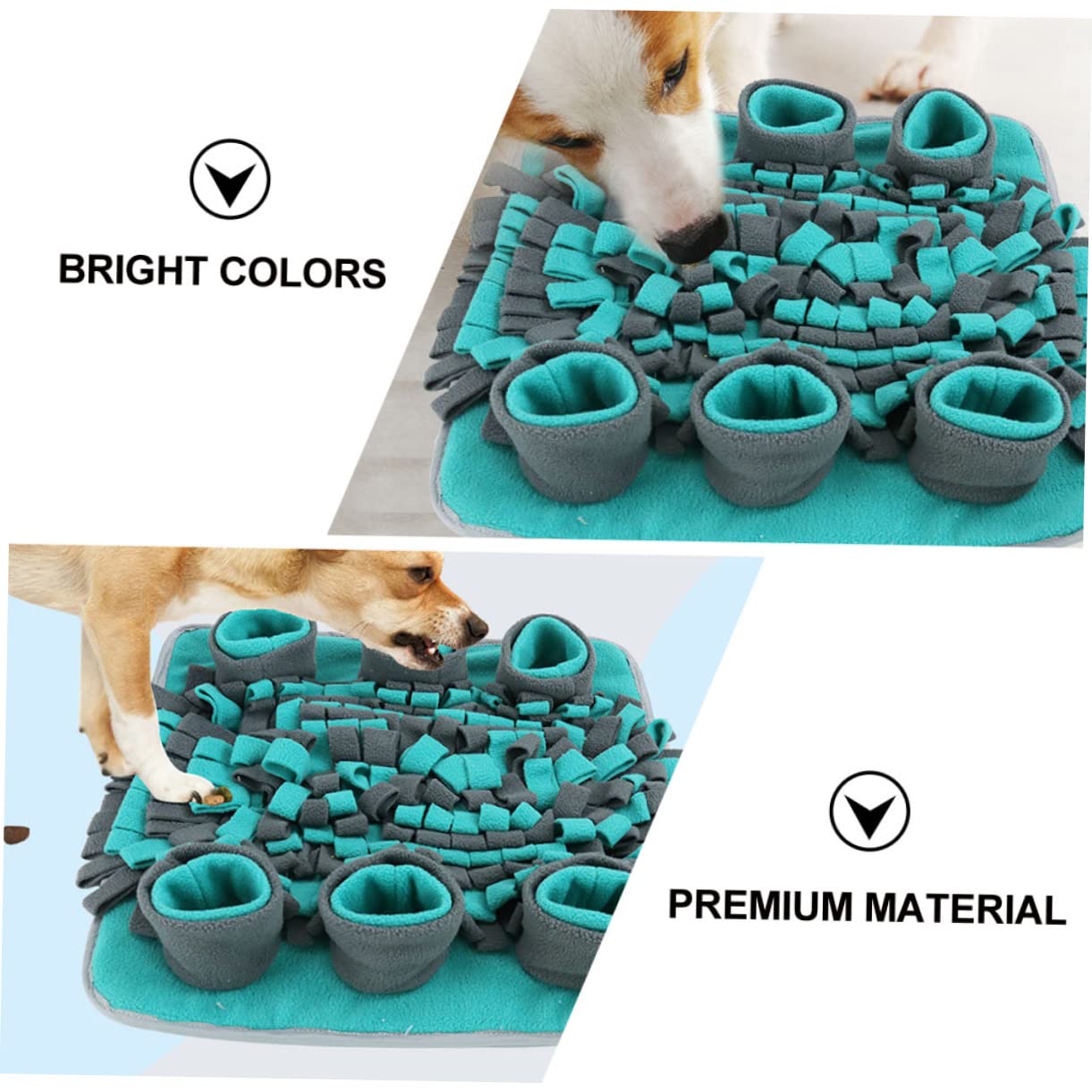 Happyyami 1pezzi Tappetino Per Pet Sniffing Tappeto Allenamento Per Cani Mat Per Alimentazione Lenta Gioco e Decompressione Per Animali Domestici Design Semplice e Funzionale