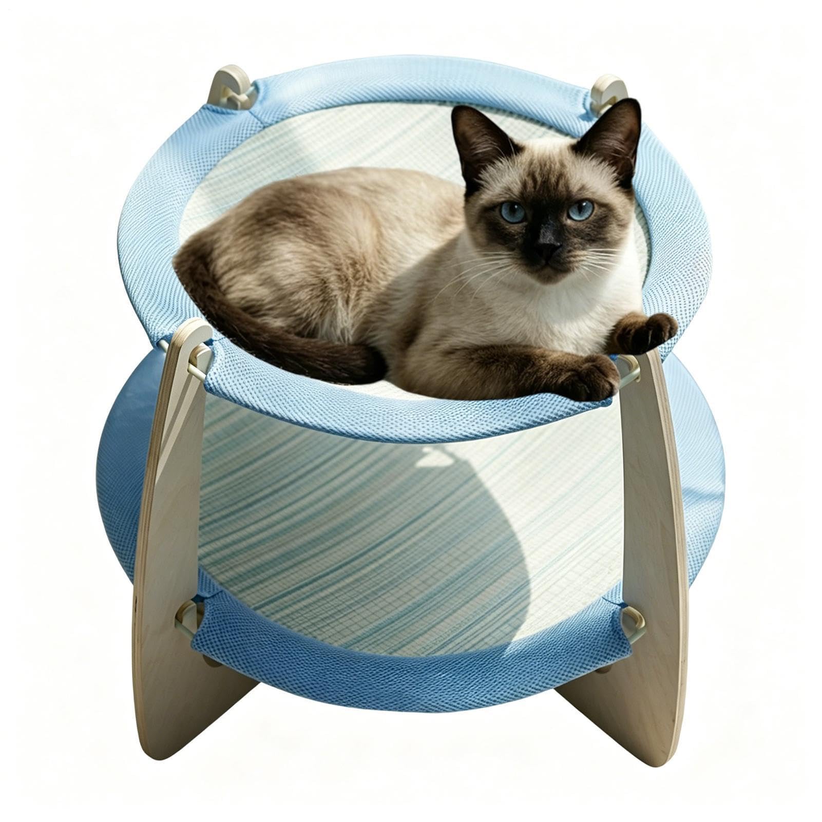 Lit surélevé pour chat contre le sol froid avec cadre amovible