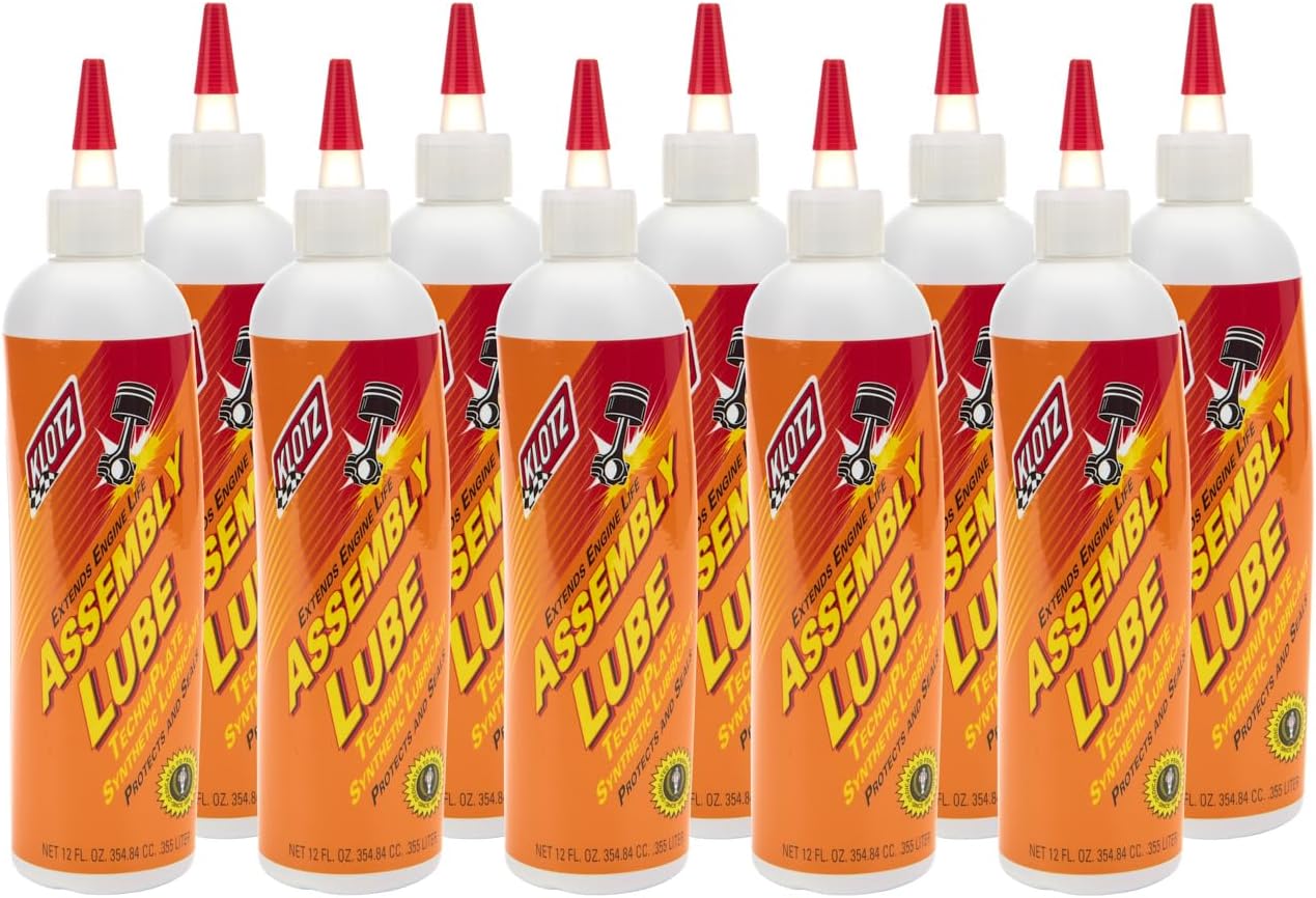TechniPlate Synthetic Engine Assembly Lubricant | 12 oz Bottle | Protection - Set of 10