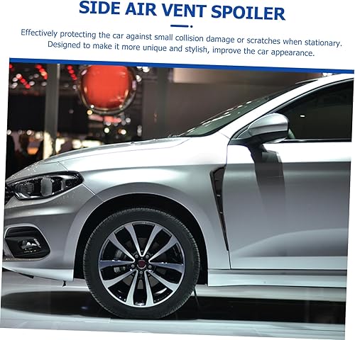 Miniatura 9 de 1 par de etiqueta de ventilación lateral del lado del coche de flujo de aire decoración durable ABS material