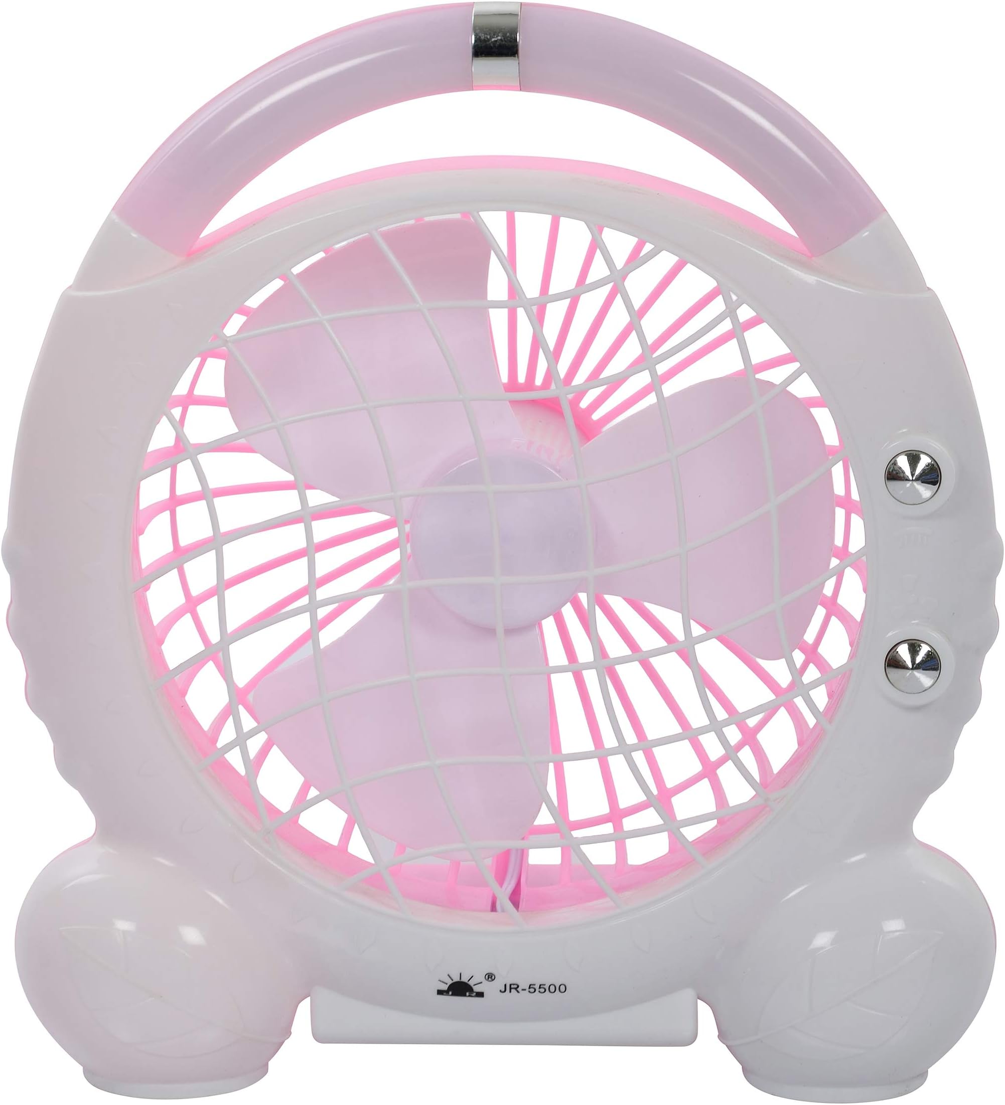 Portable Rechargeable Mini Table Fans for Home, Office and Desktop (Pink)