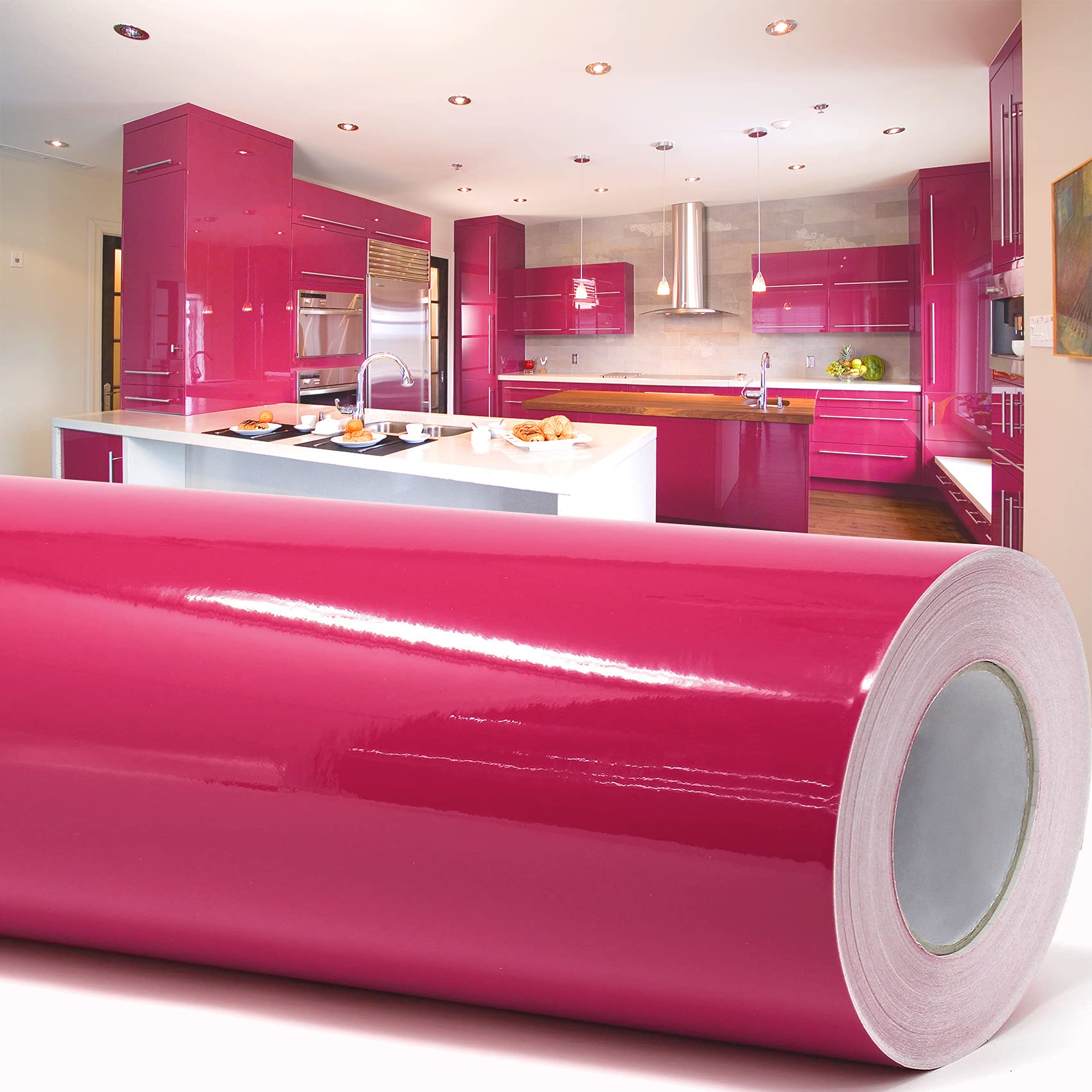 Lámina Adhesiva Vinilo de Transferencia para Plóter (10 m x 63 cm, incluye rasqueta), brillante o mate