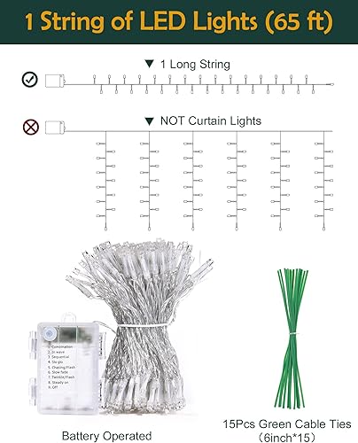 Miniatura 2 de JACKYLED Guirnalda de hiedra artificial de 84 pies, 12 unidades, enredaderas falsas con cadena de 200 luces LED de 65 pies y hojas colgantes de