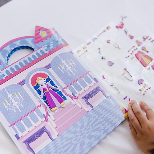 Miniatura 8 de Melissa & Doug Princesa Puffy, juego de adhesivos, Juego de calcomanías infladas - princesa, 1, Azul