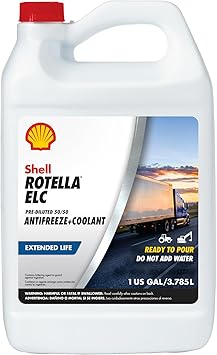 Shell Rotella Extended Life ELC Anti-Freeze + Coolant, Pre-Diluted 50/50 1 Gallon