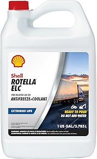 Shell Rotella Extended Life ELC Anti-Freeze + Coolant, Pre-Diluted 50/50 (1 Gallon, Case of 6)