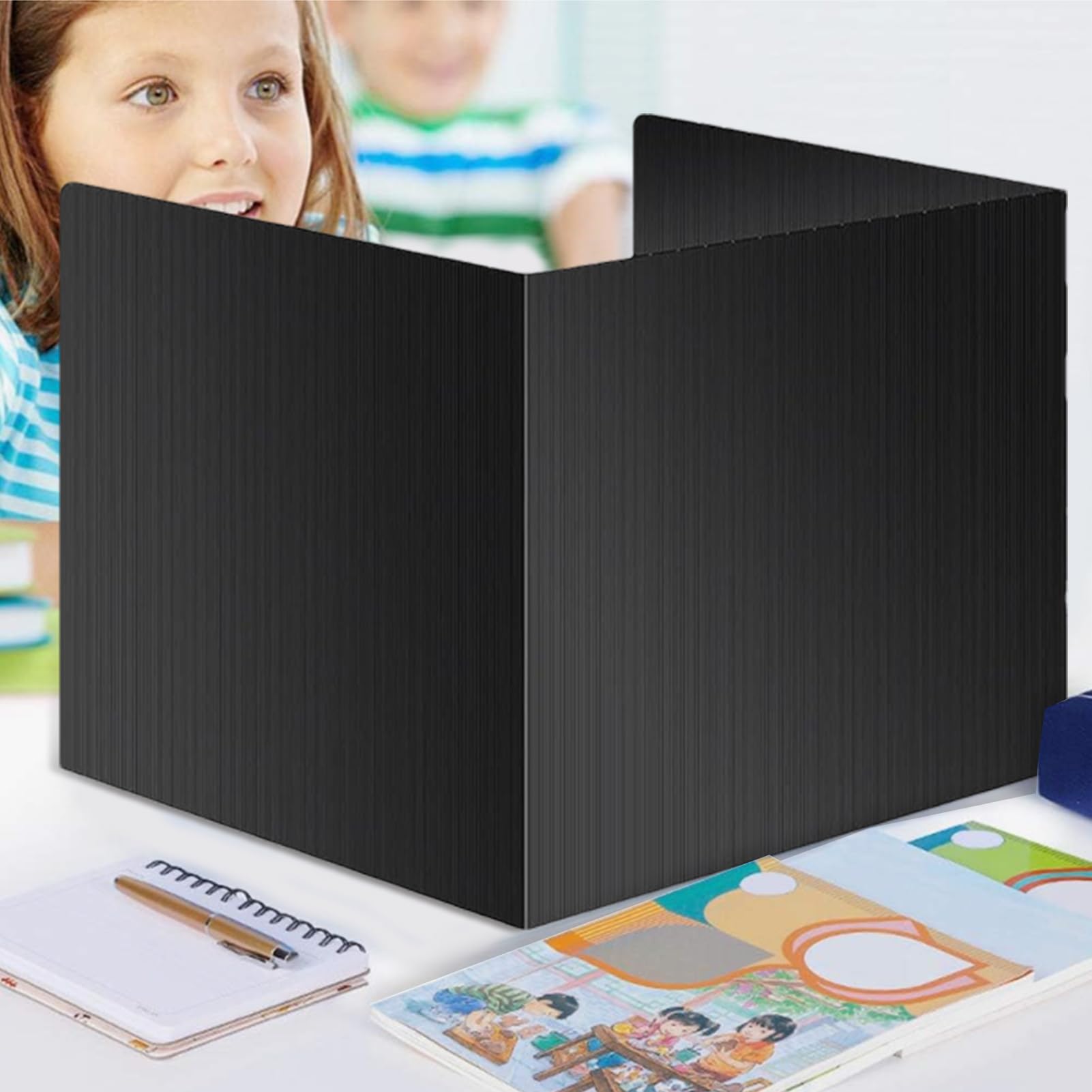 Table Diveider Desktop Divider Nudorpn Pack Of 4 Desk Privacy Screens, Foldable Table ...