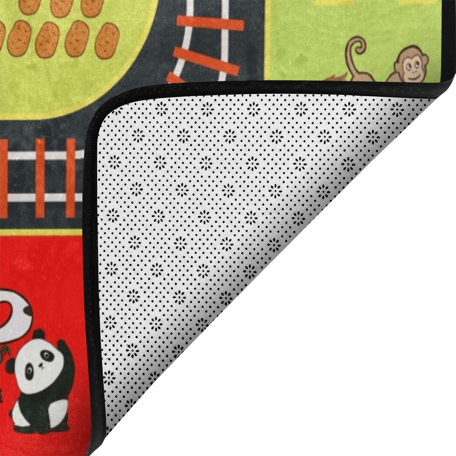 Engree ABC Alphabet Rug,Kids Playmat Rugs Classroom Educational Carpet- 5x7 Ft Cute Cartoon Animals Puzzle Area Rug with Rubber Backing,Nursery Mat wtih Numbers for Girls Boys Bedroom Playroom