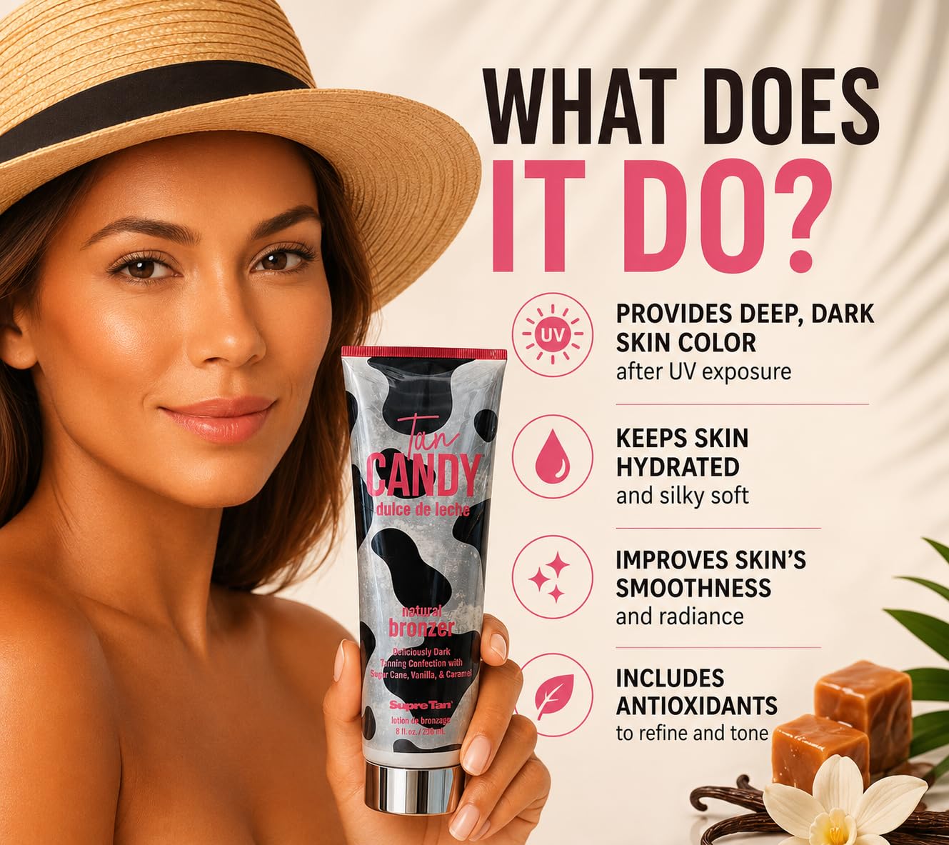 Amazon.com: Tan Candy dulce de leche Natural Bronzer Supre Tan