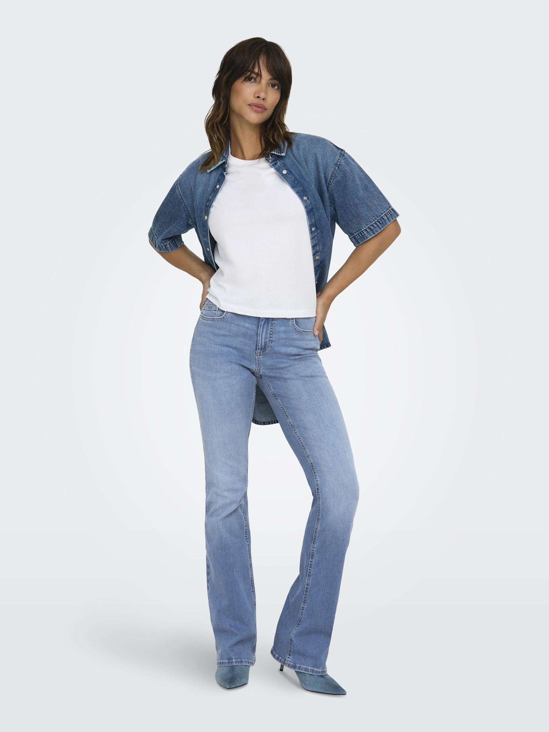 ONLY ONLBLUSH Vita Media Flared Fit Jeans