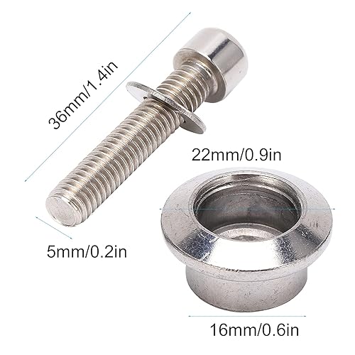 Miniatura 7 de Honio Tornillo de fijación de horquilla delantera para scooter, perno fijo de acero inoxidable, ligero, fuerte, transparente, accesorios de montaje