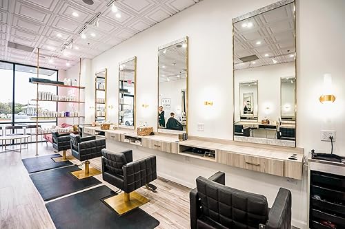 Miniatura 2 de Buy-Rite Icon Styling - Moderno asiento de salón negro con diseño acolchado ancho, marco de acero, bomba hidráulica y características fáciles de