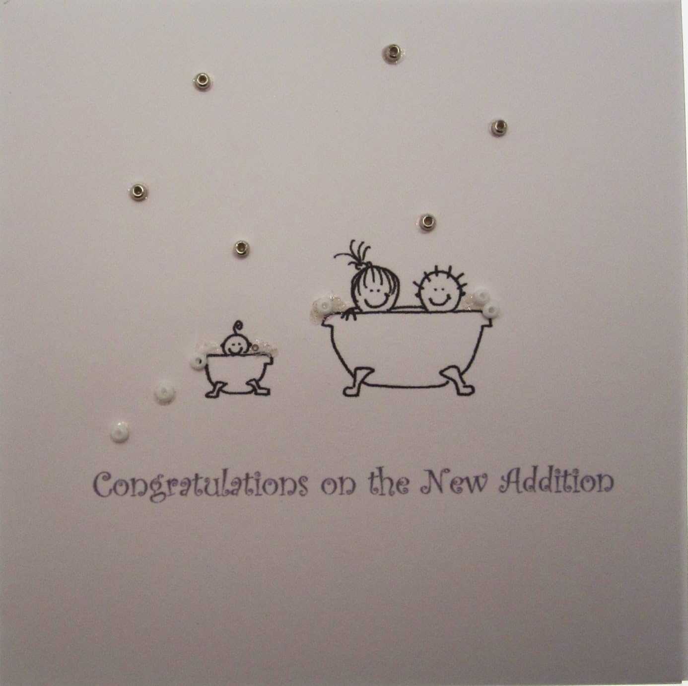 WHITE COTTON CARDS Tamaño Grande Especial Nieto Felicitaciones En