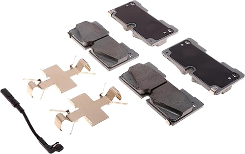 Miniatura 1 de ACDelco Juego de pastillas de freno delanteras plateadas 14D2173CHF1 | GM 19431148 Pastillas de freno delanteras de cerámica para Cadillac Escalade,