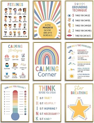 HTUEMB Colorful Calming Corner Posters for Classroom Philippines | Ubuy