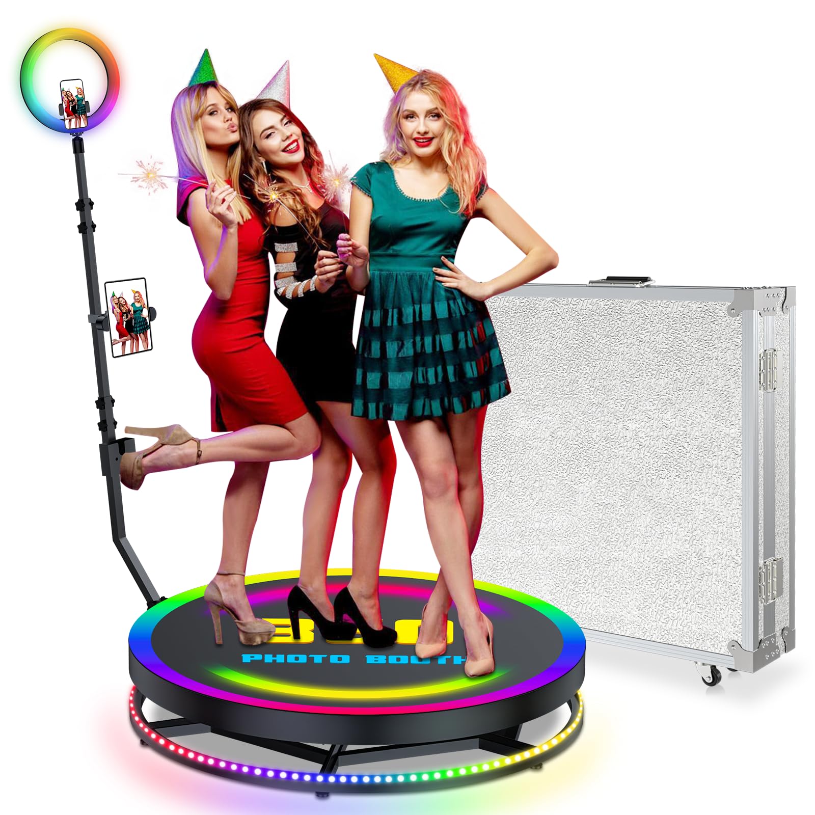 360 Photo Booth Machine for Parties Free Logo Customize Come with ...