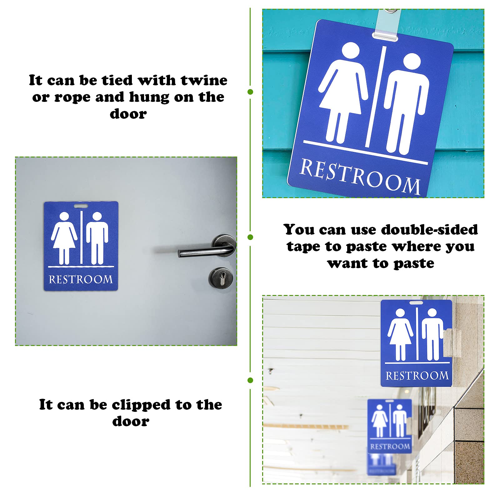 Snapklik.com : Gersoniel 6 Pcs Bathroom Pass Keychain Unisex Restroom ...