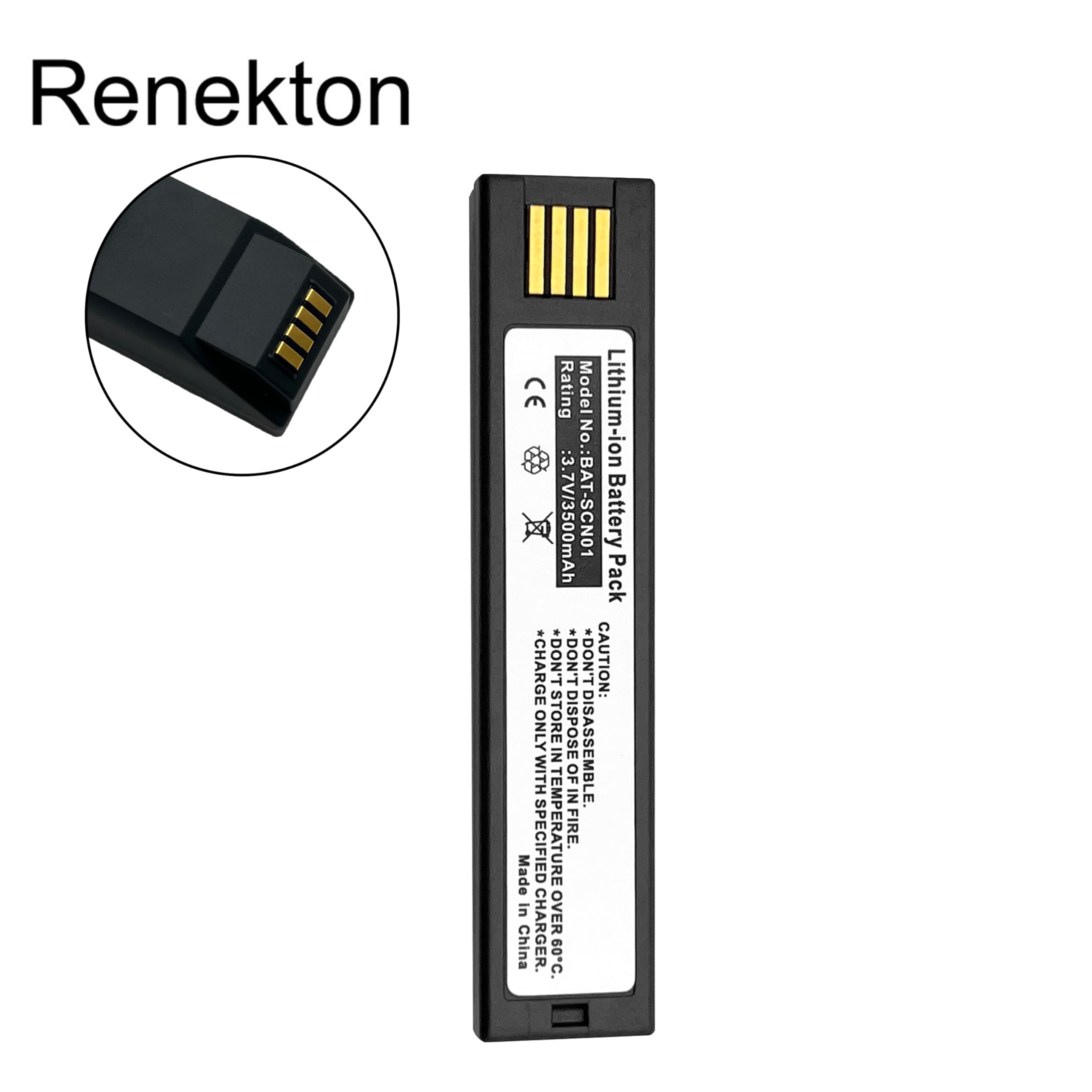 3500mAh BAT-SCN01 Barcode Scanning Collector Battery for Honeywell Voyager 1202G 1902GHD GSR 1452G 4820 3820 4820i Xenon 5620 6320 4620 Granit 1911i 1981i 3820G 1472G 1952 BAT-SCN01 50121527-002