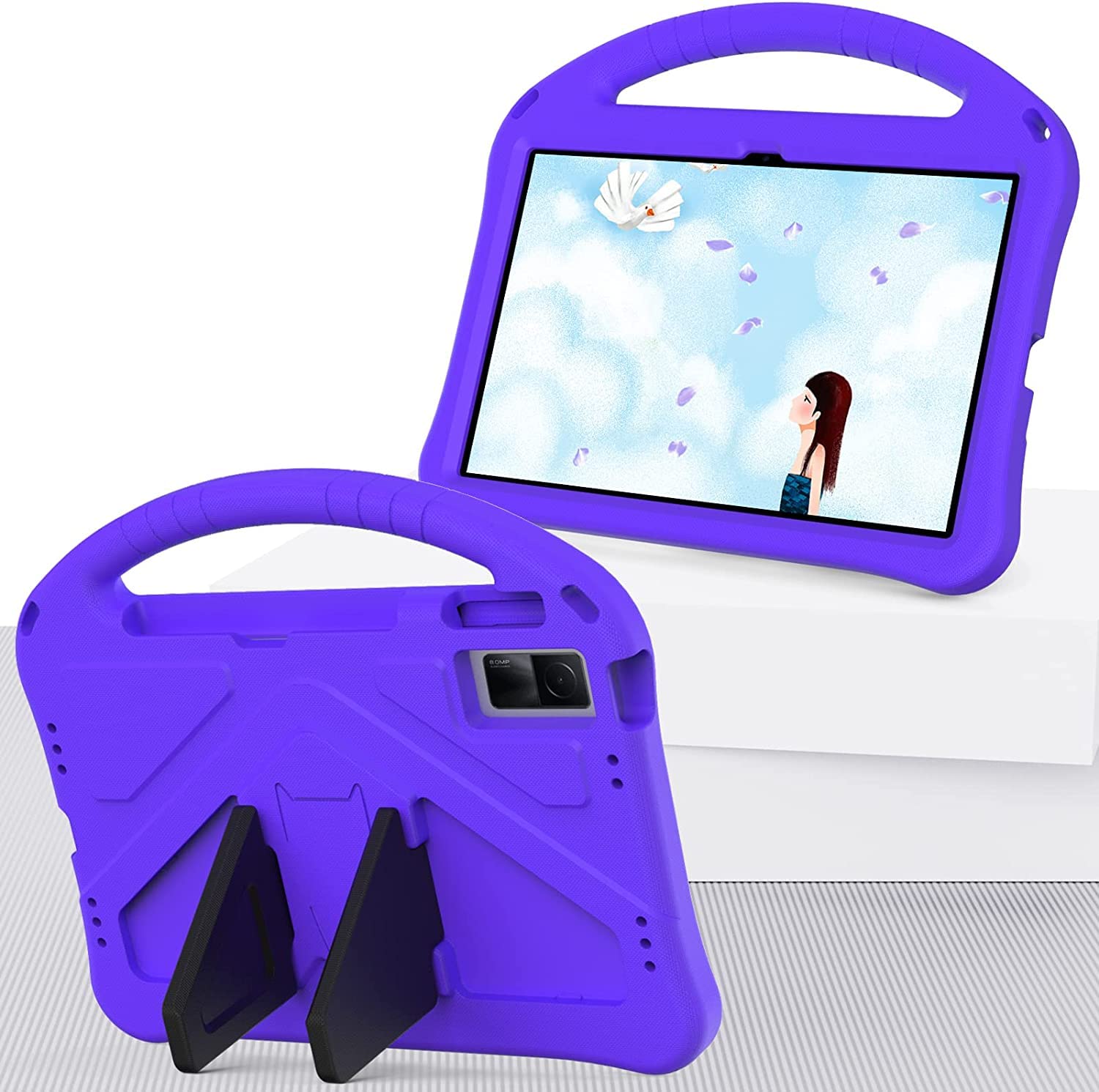 Gruattreay Compatible with Xiaomi Redmi Pad 2022 10.61" Tablet Case for Kids - Durable Lightweight EVA Shockproof Protective Handle Stand Cover for Redmi Pad 10.6 inch 2022 (Purple) (B0BTSHQ21K) Amazon Price History, Amazon Price Tracker