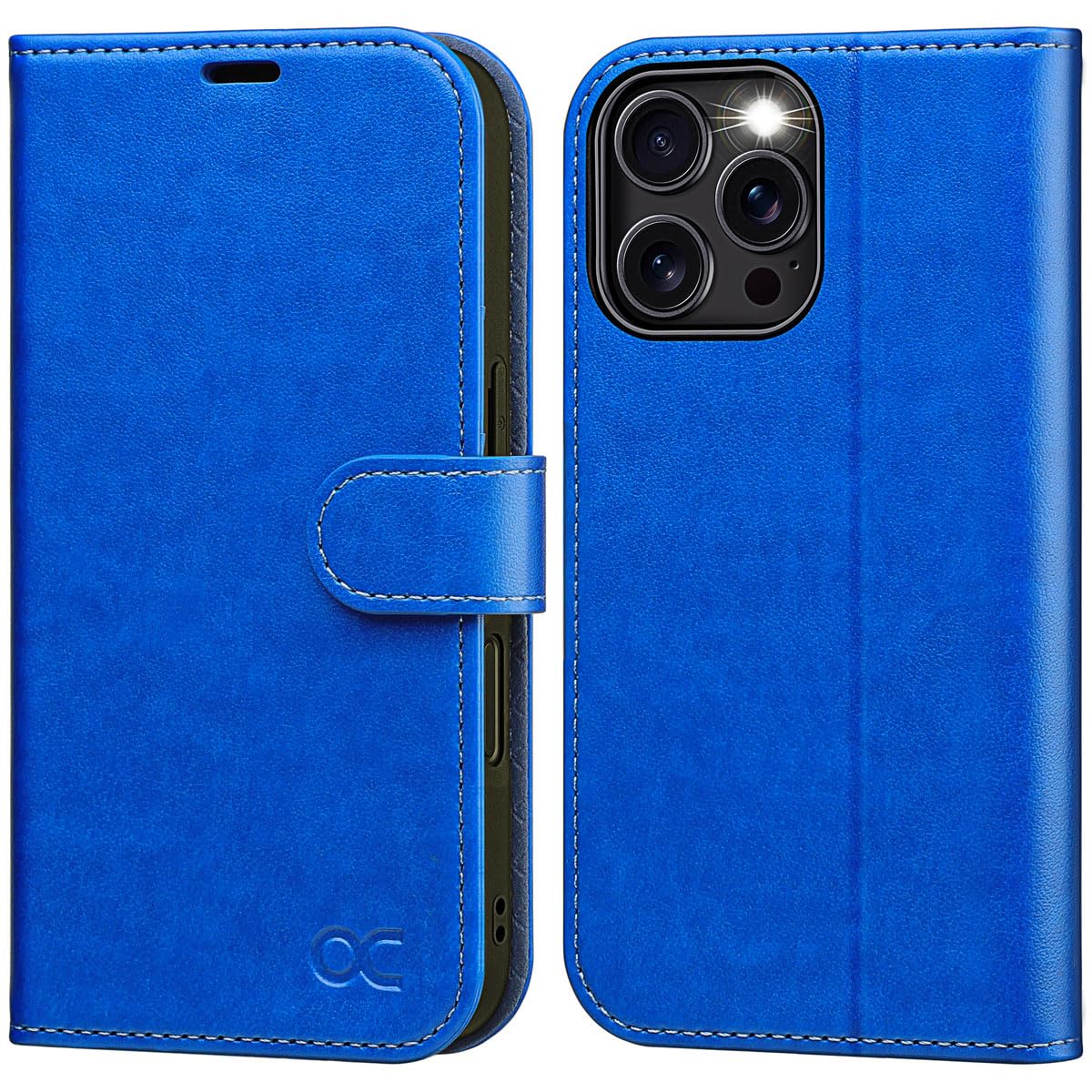 OCASE for iPhone 16 Pro Max Case, PU Leather Wallet, Magnetic Flip Folio Cover with RFID Blocking, Card Holders