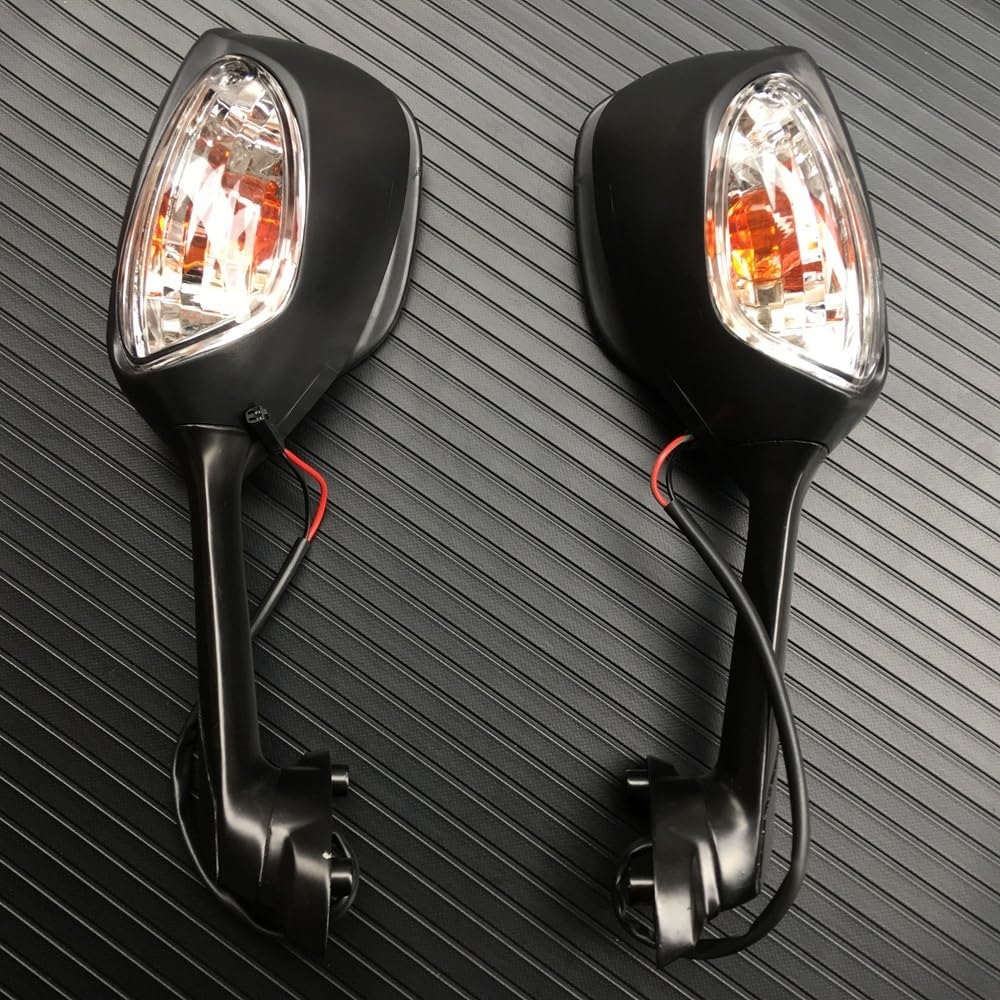 Moto Lusterko końcówkowe kierownicy Motocyklowa k Pasuje Do Suzuki GSXR1000 GSXR600 GSXR750 Lusterka Wsteczne Motocykla Widok Z Tyłu Boczny Kierunkowskaz Lingt