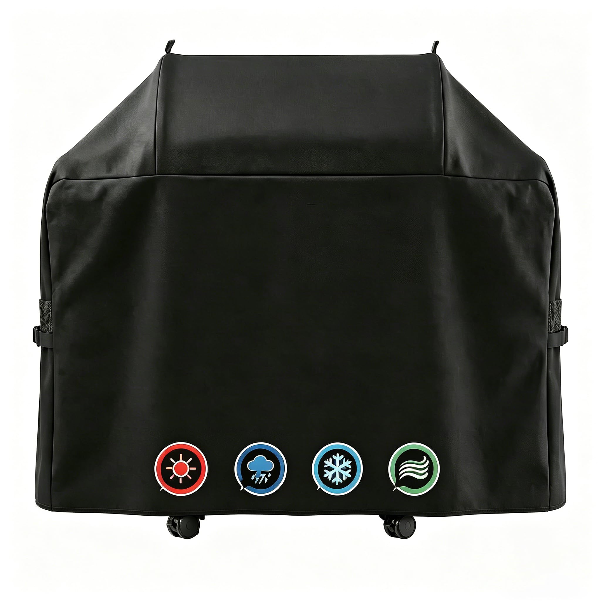 600D Grillabdeckung für Napoleon 425/525 Serie Rogue 61427/61527, wasserdichte & UV-beständige Gasgrillabdeckung, Reißfest Outdoor Grillabdeckung, Schwarz (155x64x125cm)