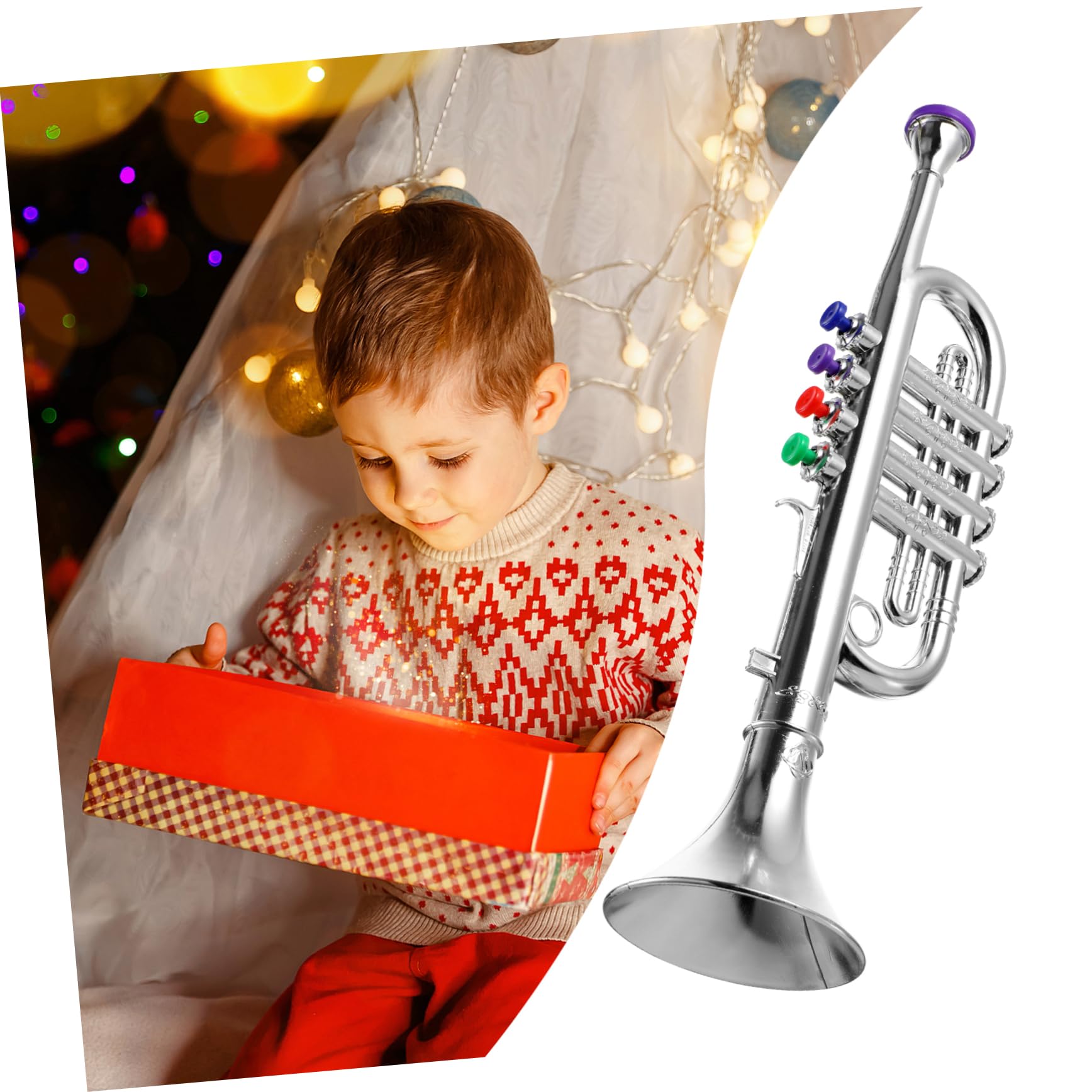 VANZACK Tromba per Colorata e Sicura Strumento Musicale Educativo Sonoro Portatile per Sviluppo Creatività e Apprendimento Musicale